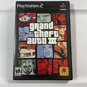 Grand Theft Auto III PlayStation 2 PS2 Complete In Box w/ Map Tested GTA 3